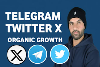 boost telegram and x twitter accounts with real and active users