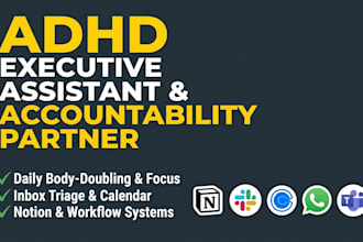 be your adhd virtual assistant and executive accountability partner