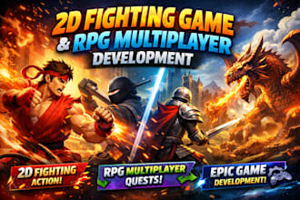 develop 2d fighting game development, fighting video games, rpg multiplayer