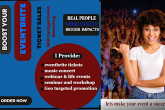 boost eventbrite ticket sales with targeted event marketing promotion