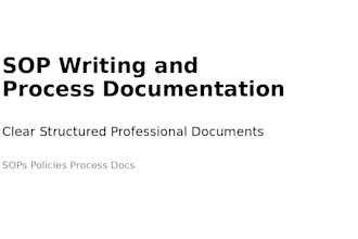 write sops and organise your business documentation