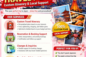 create a personalized japan travel itinerary for your perfect trip