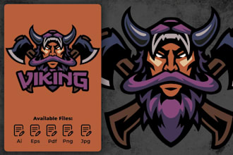design wonderful viking logo in high definition