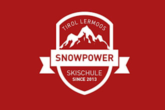 design monogram classic snow power logo