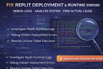 fix replit deployment errors debug runtime logs and resolve app issues