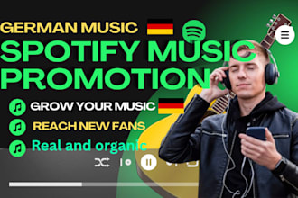 promote your spotify song organicallyto a german based audience