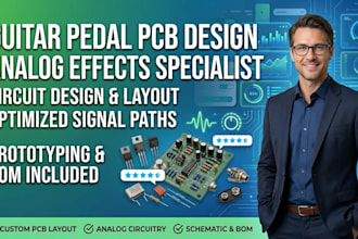 design guitar pedal pcb for analog effects pcb circuit pcb layout gerber files