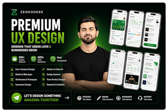 design figma UI UX for web app, app design, or landing page design