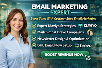 do klaviyo email marketing, mailchimp brevo email newsletter, ghl flows campaign