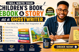 children book writing ghostwriting ebook and book writer for amazon KDP