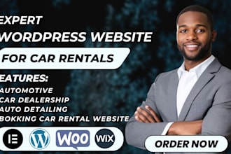 create a car rental wordpress website with booking system and online reservation