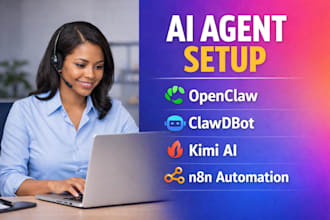 setup openclaw clawdbot moltbot claude kimi ai agent with n8n automation on vps