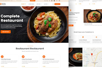 design a modern restaurant website mockup