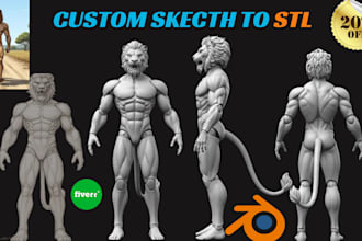 convert 2d to 3d stl model, image to 3d model, 2d to 3d printable model