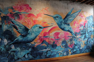 create custom graffiti wall art and mural designs for your space