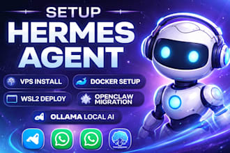 setup hermes agent docker vps wsl2 install openclaw migration ollama herme agent