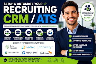 setup recruiting CRM ats candidate pipeline jobs and automation