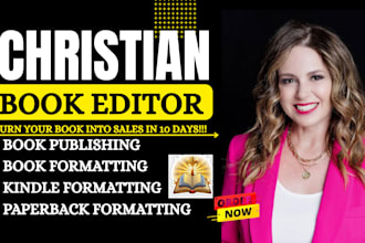 developmental edit and proofread christian book or devotional manuscript