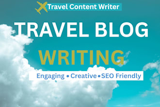 write travel blogs and articles