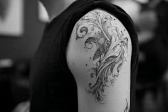custom an abstract tattoo design