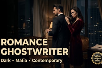 nsfw fanfiction ghostwrite contemporary dark mafia romance story ebook writer