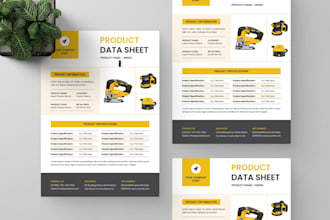 design product sales sheet redesign price sheet, sell sheet, product price list