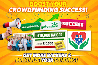 create and promote medical charity fundraising campaign, gofundme, kickstarter