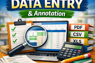 provide accurate data entry and data annotation