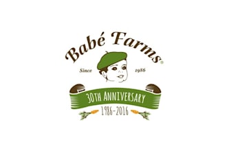 make anniversary logo for a farm grows gourmet vegetables