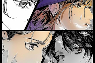 draw anime manga comic book manga page webtoon comic manga as a manga artist