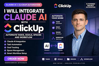 integrate claude ai with clickup automate tasks goals spaces and workflow lovabl