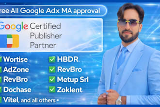 help you get google adx approval through certified companies