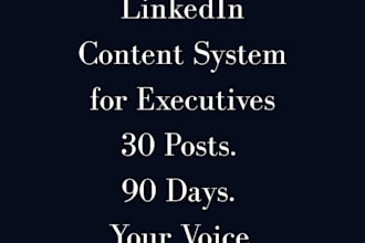 create a linkedin content system for executives and senior leaders
