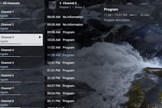 develop iptv app, build iptv app, smart TV, web tv player with iptv app rebrand