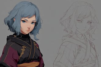 character  art in anime style