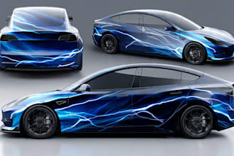 create van wrap design, car wrap design, truck wrap design