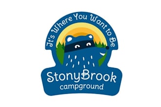 design new campground outdoor brand logo