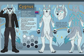 draw furry ref sheet fursona reference sheet nsfw  or sfw anthro art