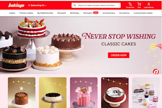 design bakery shopify store pastries chocolate cake store restaurant website