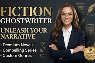 flawlessly ghostwrite your romance, sci fi novel and childrens book