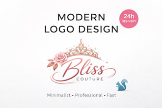 design minimalist logo for instagram brands and small businesses