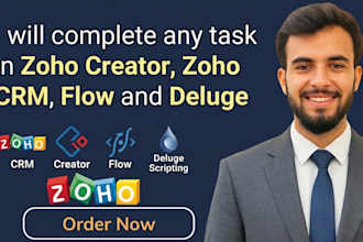 ur zoho crm expert,zoho one,zoho flow,custom function deluge