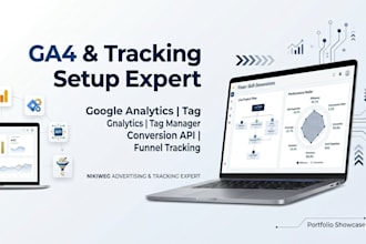 setup google analytics ga4 tracking, funnel tracking conversion API tag manager