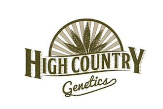 design hemp vintage logo for medical cannabis company