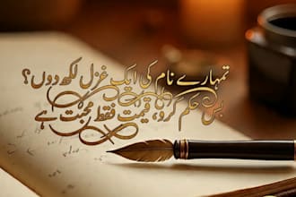 design aesthetic urdu poetry posts for  facebook