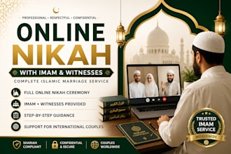 assist islamic nikah online provide nikah certificate wali witness