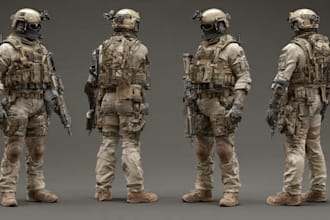 create military tactical character