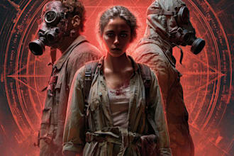 design a professional sci fi fantasy cover for your book