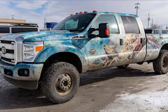 design a custom vehicle wrap, cars, pickups, trailers, etc