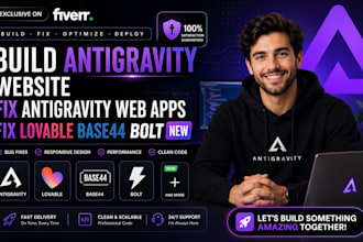 build antigravity website fix antigravity web apps fix lovable base44 bolt new